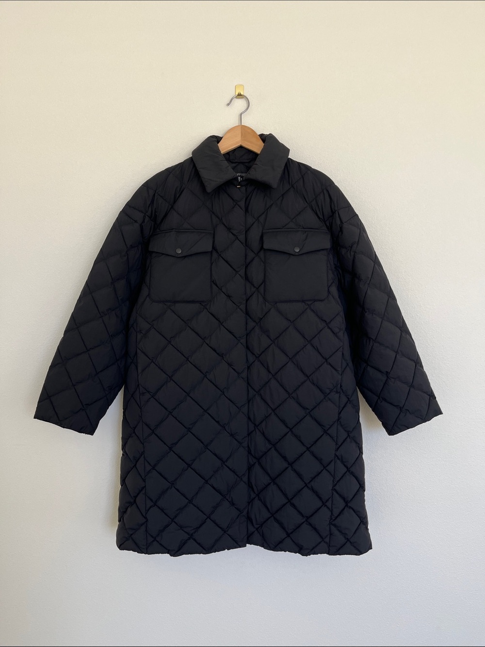 Uniqlo C PUFFTECH Quilted Oversized Coat Black XXS